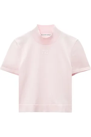 Alexander Wang Logo-embossed knitted top