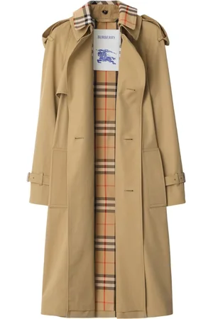 Burberry Notched-lapel cotton trench coat