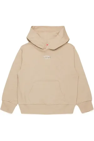 Diesel Logo-stamp cotton hoodie