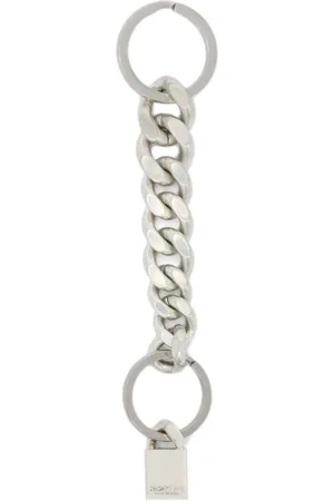 Jil Sander Logo-charm chain keyring
