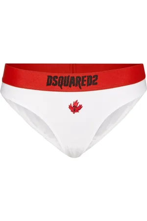 Dsquared2 Maple leaf-embroidered briefs