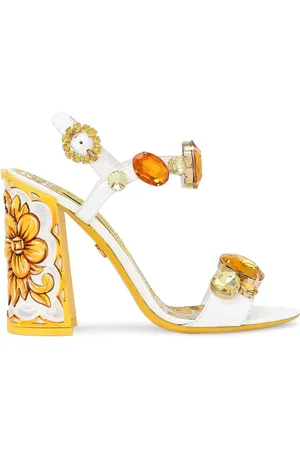Dolce & Gabbana 105mm Keira leather sandals