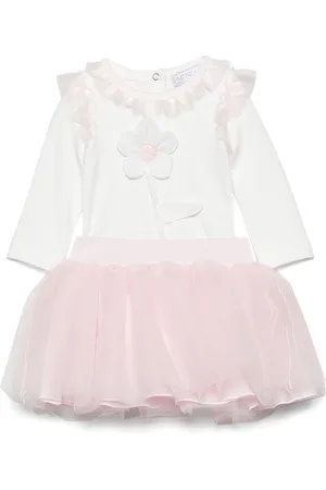 MONNALISA Floral-appliqu?? tutu skirt set