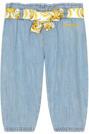 Dolce & Gabbana Majolica-print denim trousers