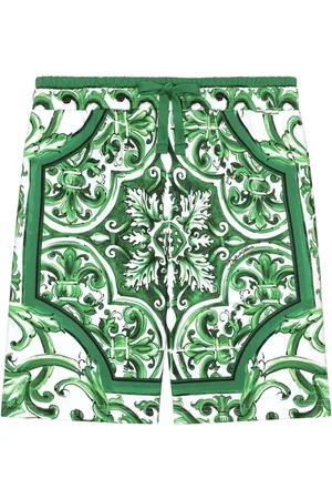 Dolce & Gabbana Majolica-print drawstring shorts
