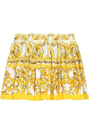 Dolce & Gabbana Majolica-print cotton skirt