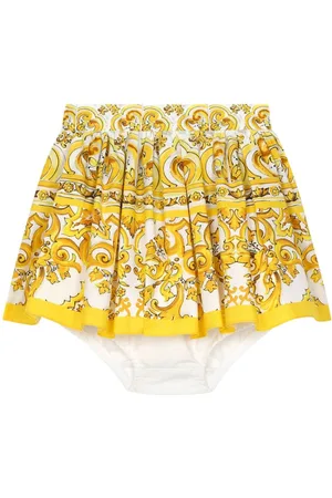 Dolce & Gabbana Majolica-print cotton skirt