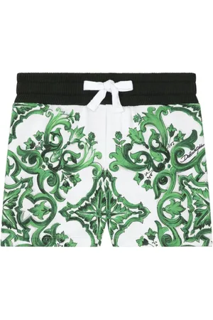 Dolce & Gabbana Majolica-print cotton shorts