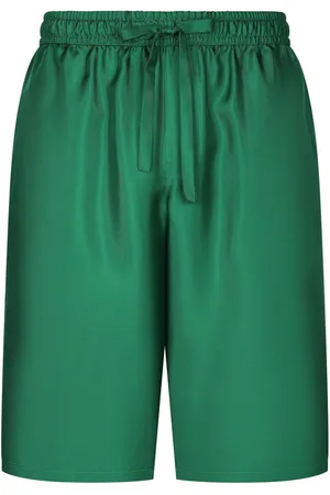 Dolce & Gabbana Embroidered silk track shorts
