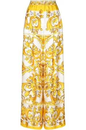 Dolce & Gabbana Wide-leg silk trousers