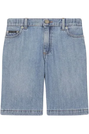 Dolce & Gabbana Logo-patch denim shorts