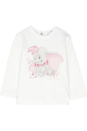 MONNALISA Circus dumbo-print cotton T-shirt