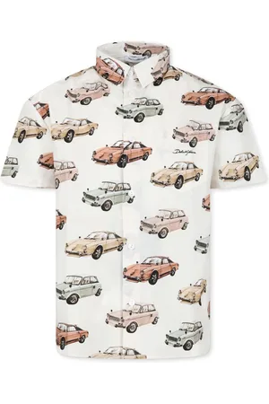 Dolce & Gabbana Car-print short-sleeve shirt
