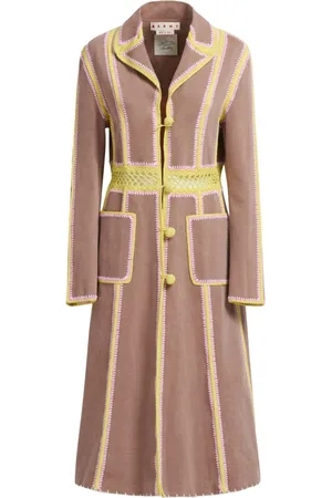 Marni Crochet-detailing single-breasted coat