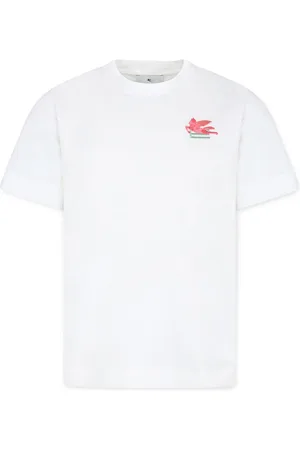 Etro Logo-embroidered cotton T-shirt