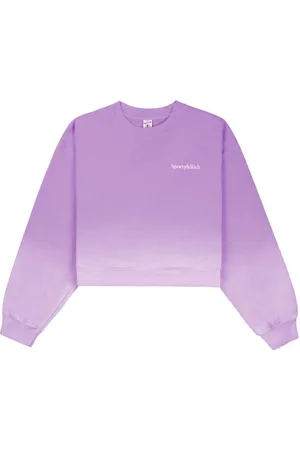 Sporty & Rich Dip Dye logo-embroidered sweatshirt