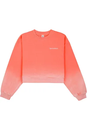Sporty & Rich Dip Dye logo-embroidered sweatshirt