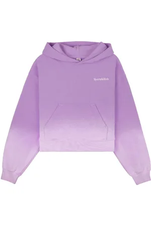 Sporty & Rich Dip Dye logo-embroidered hoodie