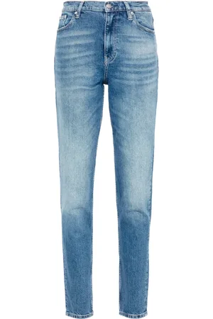 Calvin Klein High-rise tapered jeans
