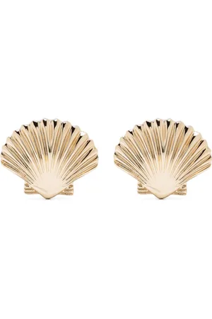 Mateo 14kt yellow small Venus shell earrings