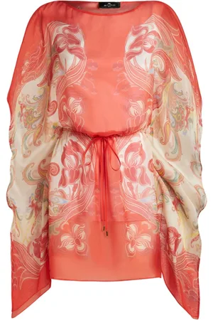 Etro Paisley-print silk kaftan dress