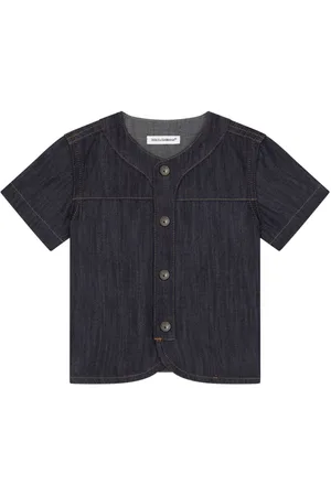 Dolce & Gabbana Logo-embroidered denim shirt