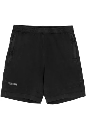 Izzue Logo-embroidered cotton track shorts