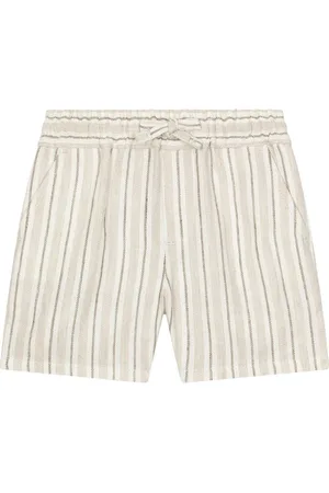 Dolce & Gabbana Stripe-print linen shorts