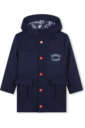 Kenzo Logo-appliqu??d hooded coat