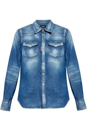 Dsquared2 Western ripped-detail denim shirt