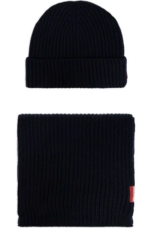 Dsquared2 Wool scarf and beanie set