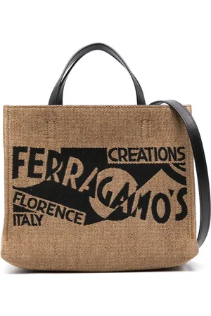 Salvatore Ferragamo Small logo-embroidered tote bag