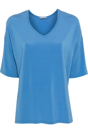 LE TRICOT PERUGIA V-neck drop-shoulder T-shirt