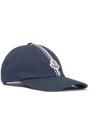Moncler Logo-patch stripe-detail cap