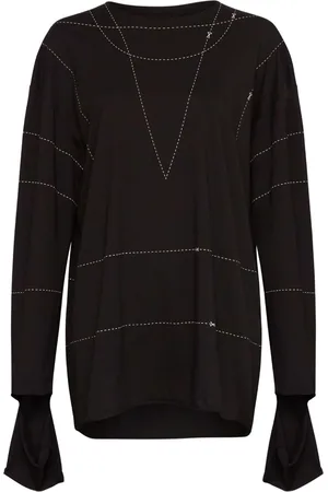 Maison Margiela Striped drop-shoulder sweatshirt
