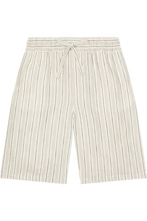 Dolce & Gabbana Striped linen shorts