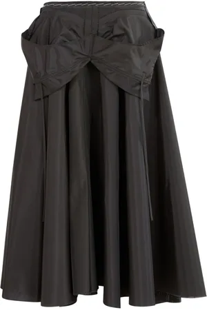 Maison Margiela Layered flared midi skirt