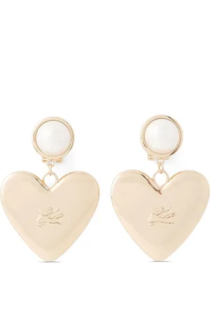 Karl Lagerfeld Autograph pearl drop earrings
