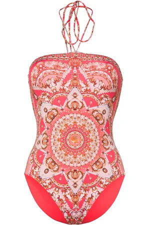 Camilla Shell Games halterneck swimsuit