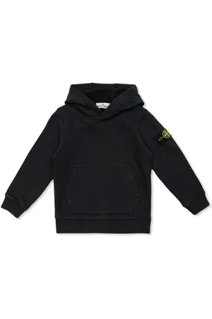 Stone Island Logo-patch cotton hoodie