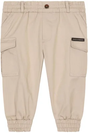 Dolce & Gabbana Logo-patch cotton trousers