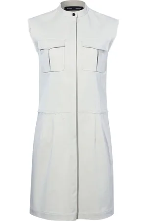 Proenza Schouler Erica band-collar cotton dress