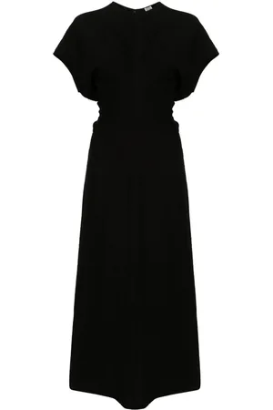 Totême Slouch-waist pliss?? midi dress