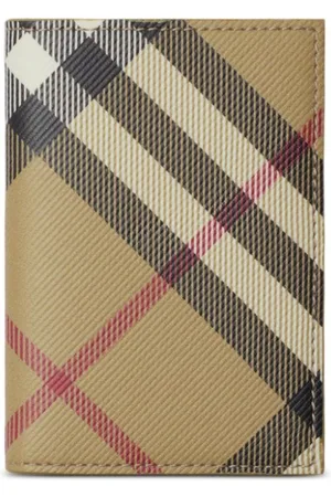 Burberry Check-pattern bi-fold card holder