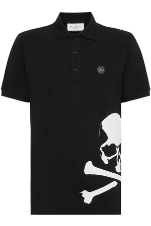Philipp Plein Skull & Bones cotton polo shirt