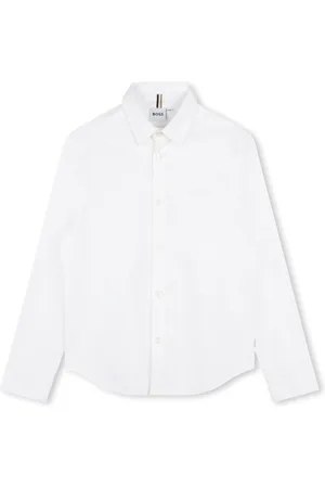 HUGO BOSS Logo-embroidered cotton shirt