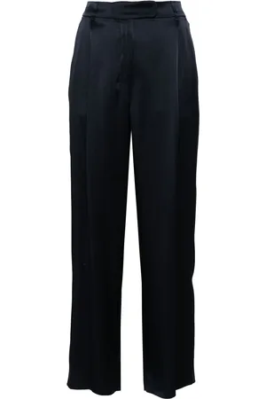 Max Mara Amleto satin straight trousers