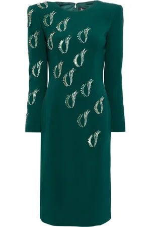 Jenny Packham Jealous crepe midi dress