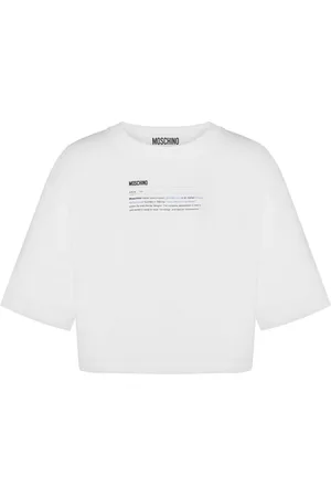 Moschino Logo-print cropped T-shirt