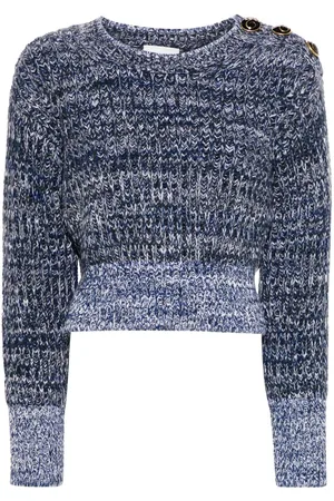 Erdem M??lange-effect wool jumper